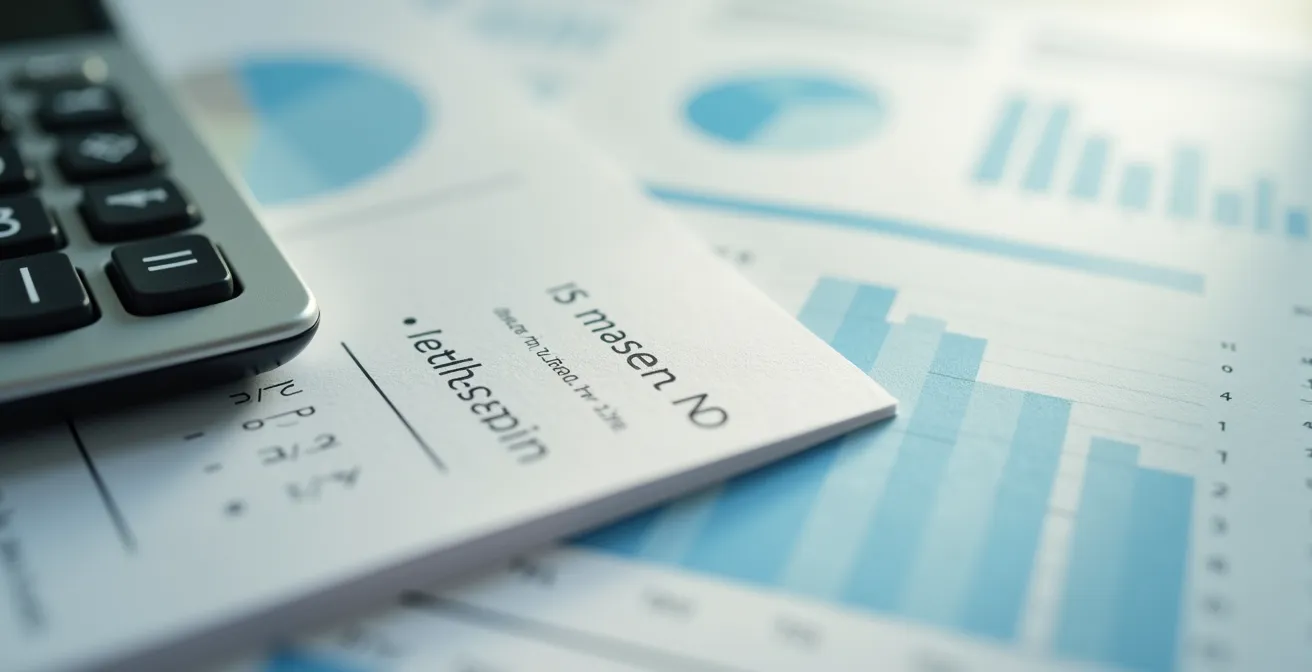 Documents d'analyse financière pour copropriété avec graphiques et projections
