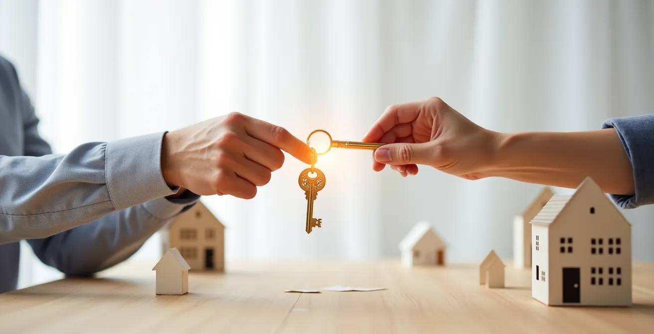 Infographie du flux de commission entre vendeur, acheteur et courtiers au Québec