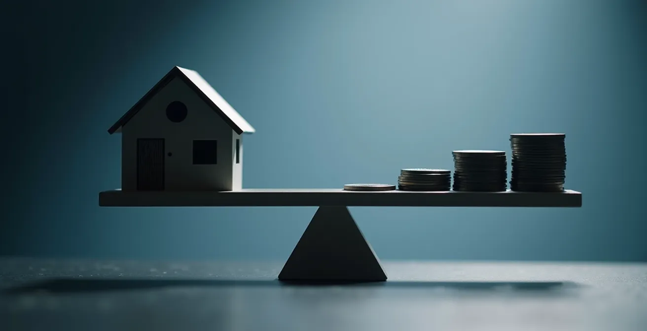 Calculatrice et graphique montrant l'impact du test de résistance sur le budget immobilier